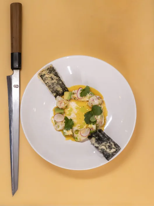 Dishes prepared at Sushi Roll Sandviken