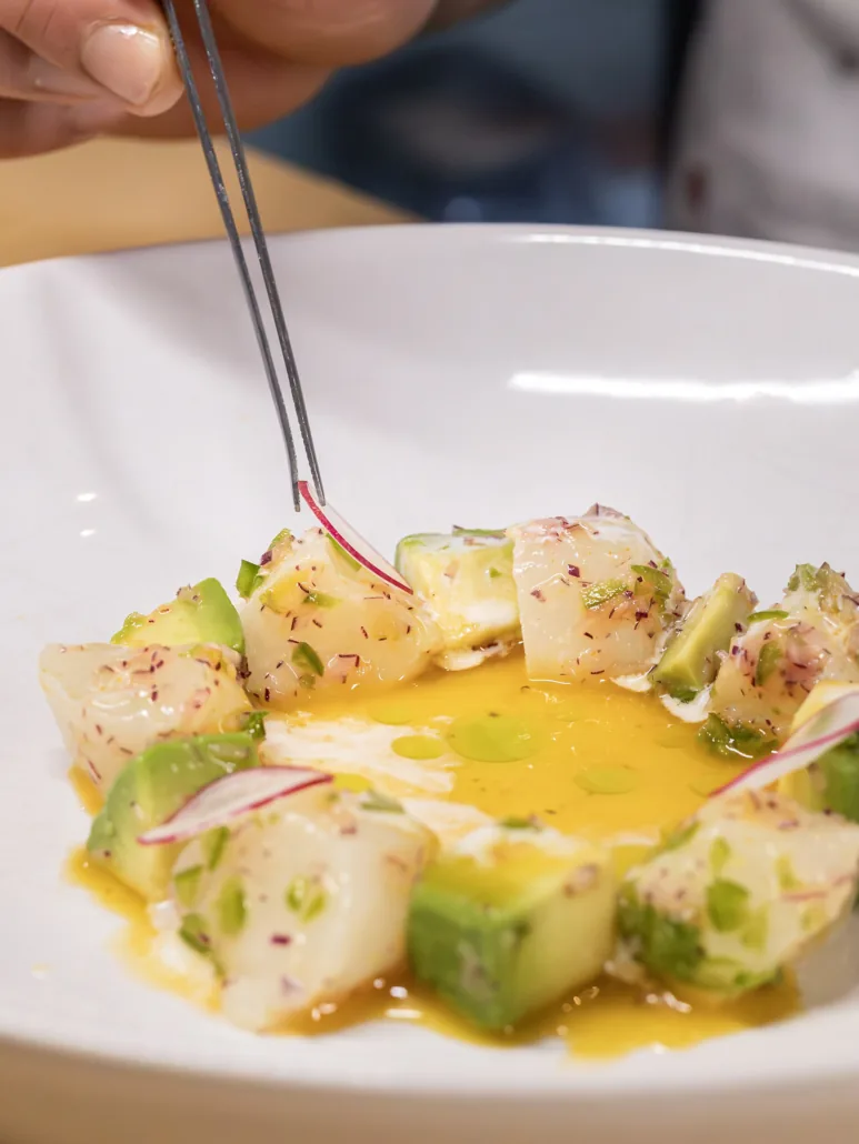Dish from Kakure Omakase at Sushi Roll Sandviken